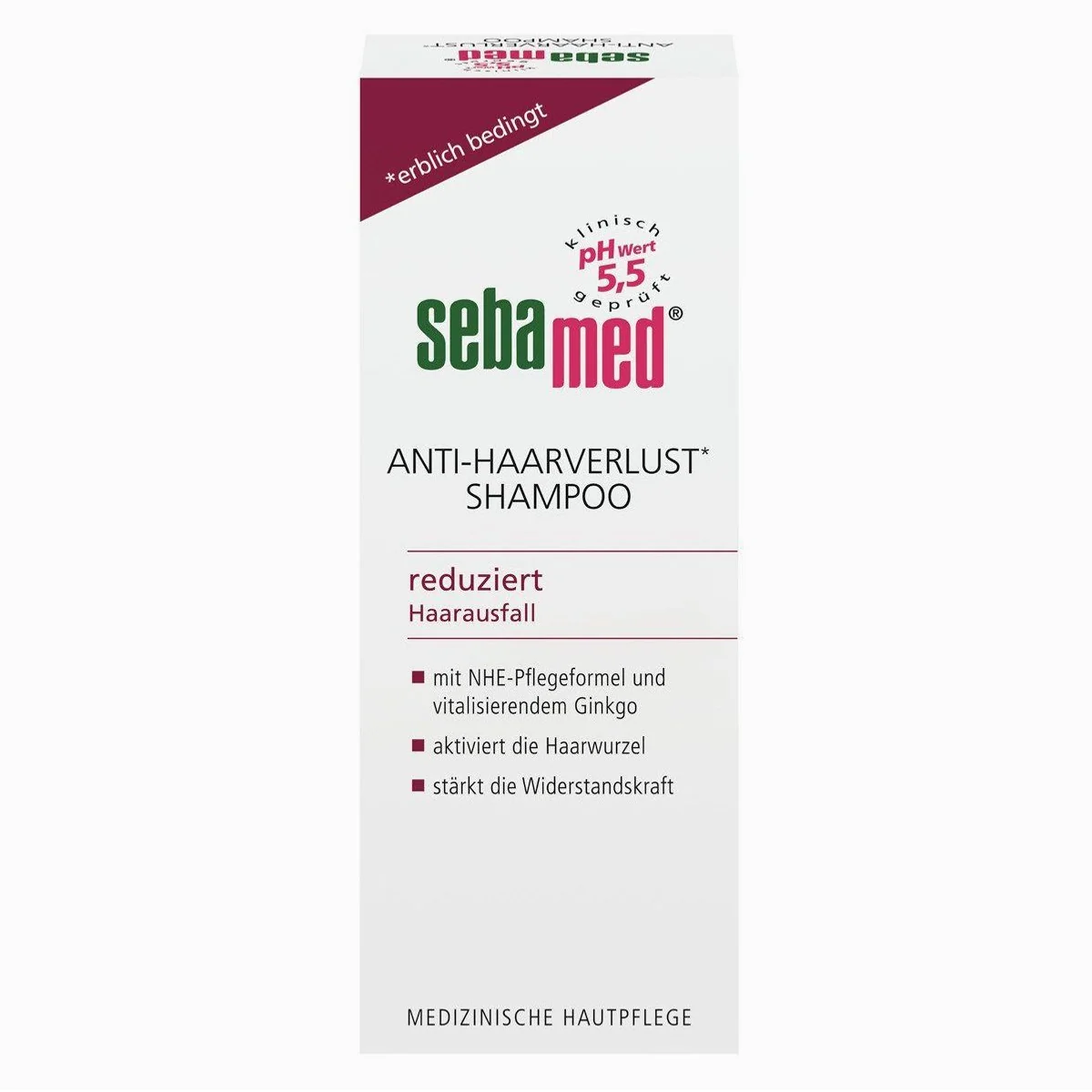 Sebamed Anti Haarverlust Shampoo, fördert Haarwachstum, stärkt Haarstruktur, pH 5,5