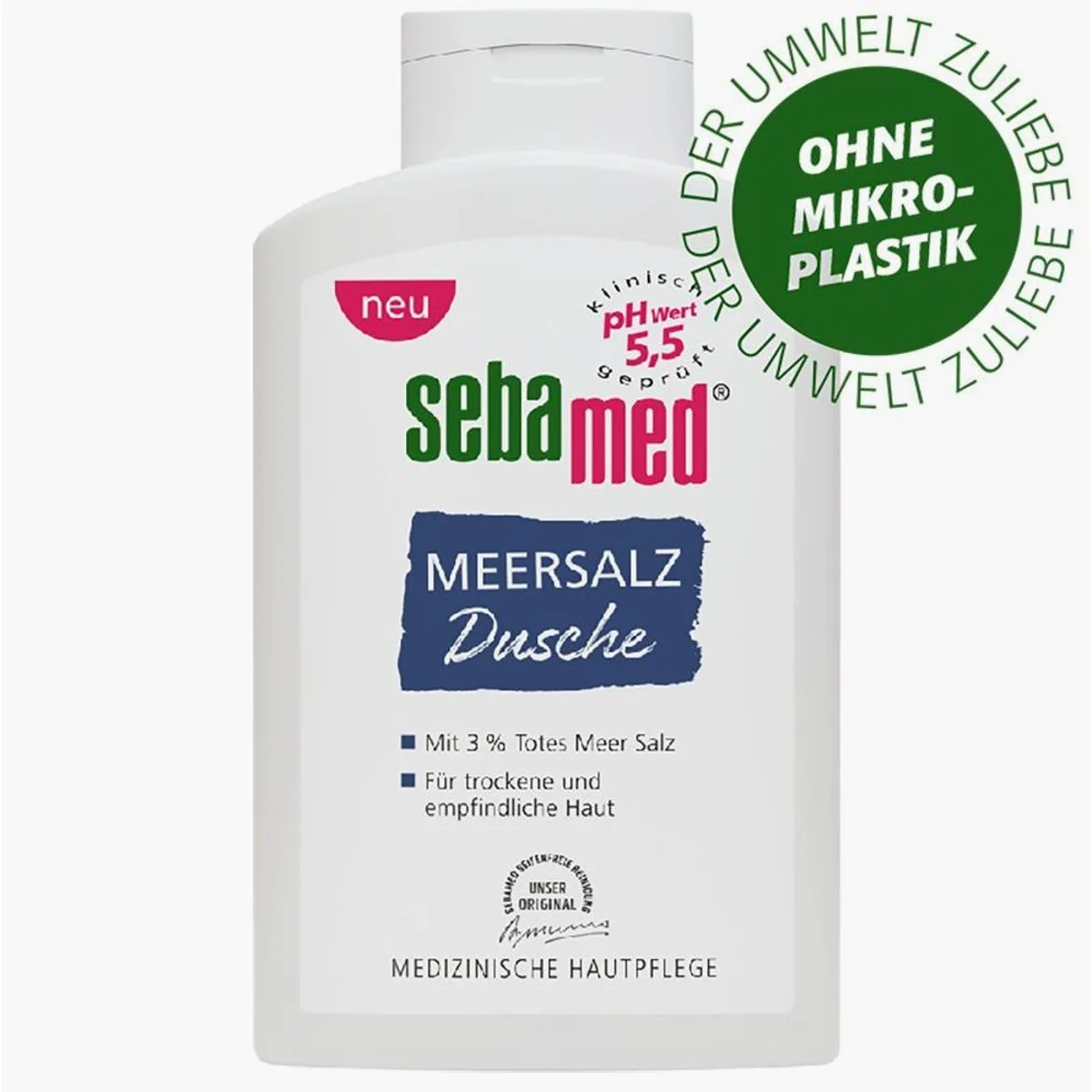 Sebamed Meersalz Dusche Duschgel, 3 % Totes Meer Salz, pH-Wert 5,5