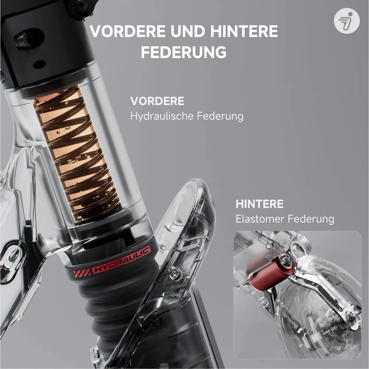 Segway F3 Pro D E-Scooter, 500 W, 70 km Reichweite, IPX6 — Smart Display & 10-Zoll Reifen 4