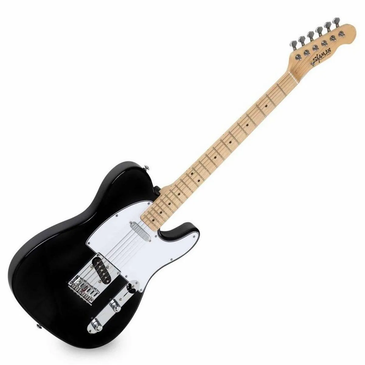 Shaman TCX-100 E-Gitarre, elegant in TL-Bauweise – inkl. Verstärker, Koffer & Zubehör 2