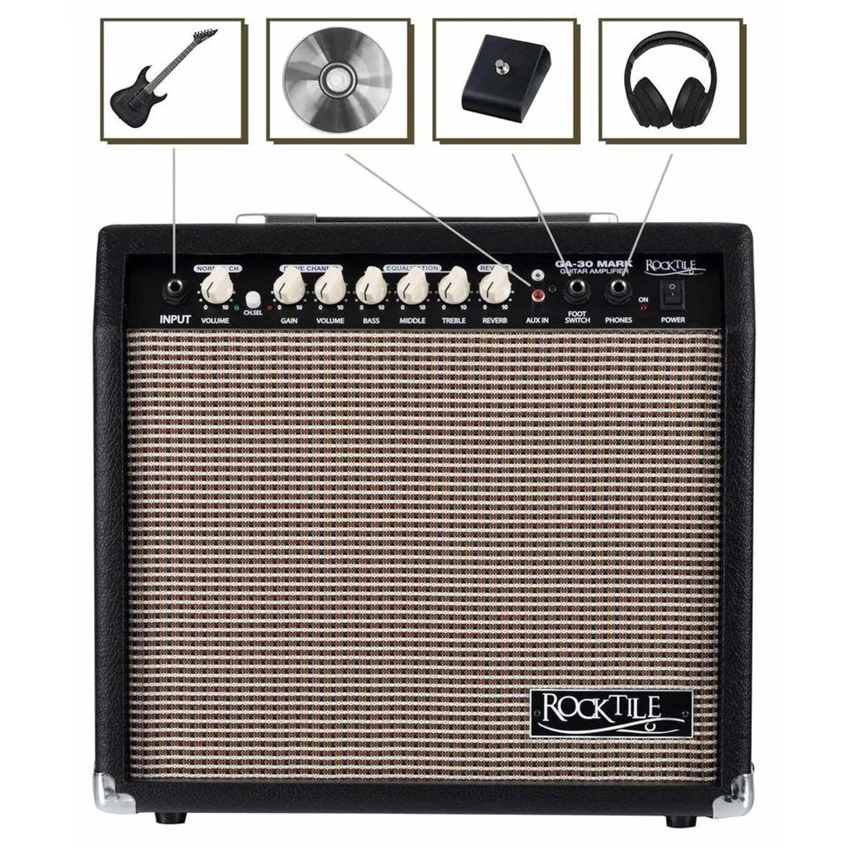 Shaman TCX-100 E-Gitarre, elegant in TL-Bauweise – inkl. Verstärker, Koffer & Zubehör 5