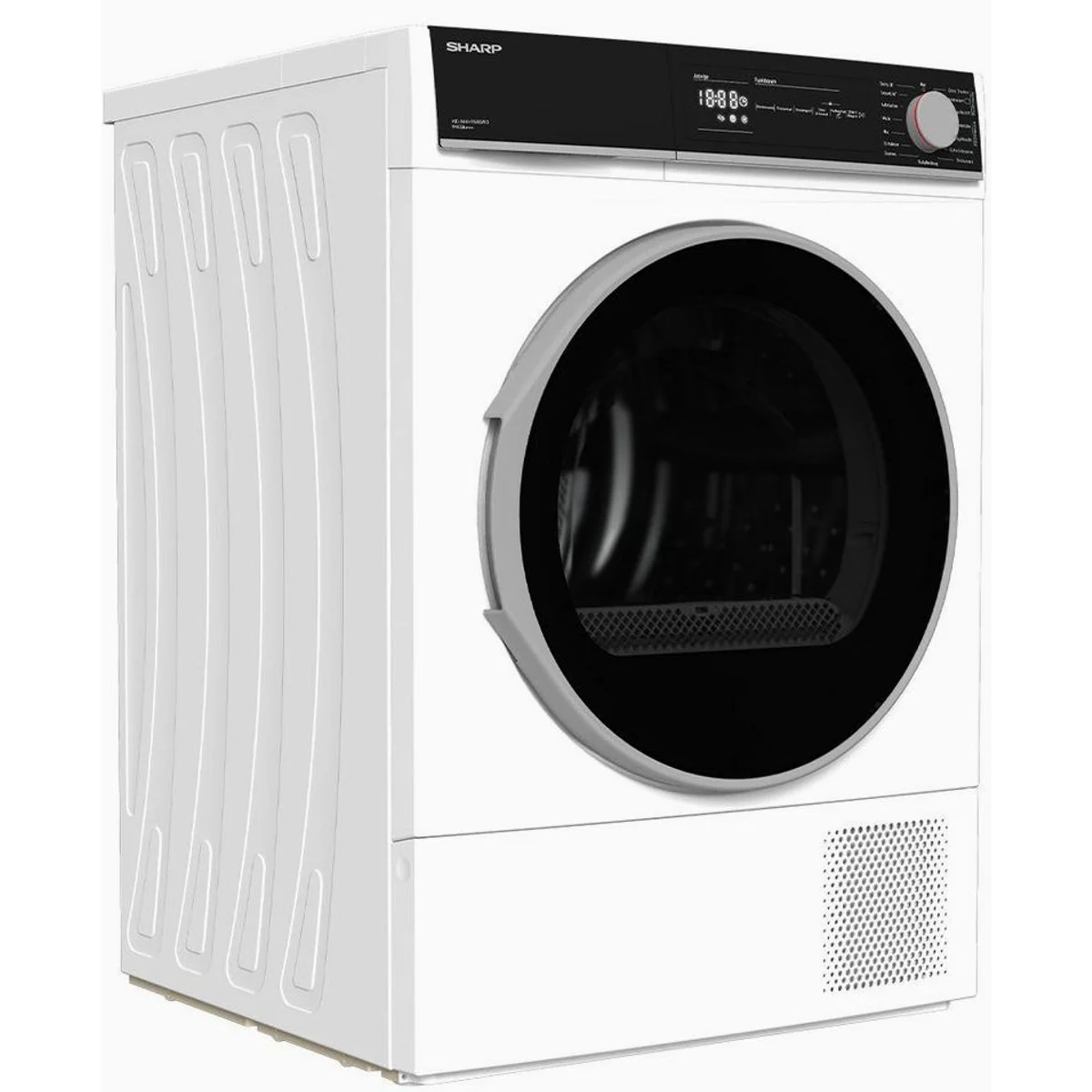 Sharp KD-NHH9S8GW3-DE Wärmepumpentrockner, LED-Display, Knitterschutzfunktion, Schontrommel