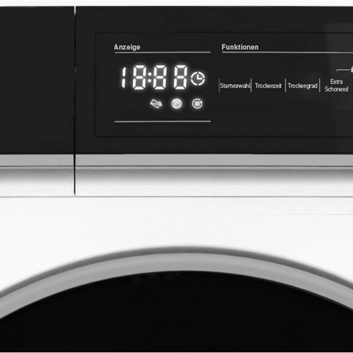 Sharp KD-NHH9S8GW3-DE Wärmepumpentrockner, LED-Display, Knitterschutzfunktion, Schontrommel 4