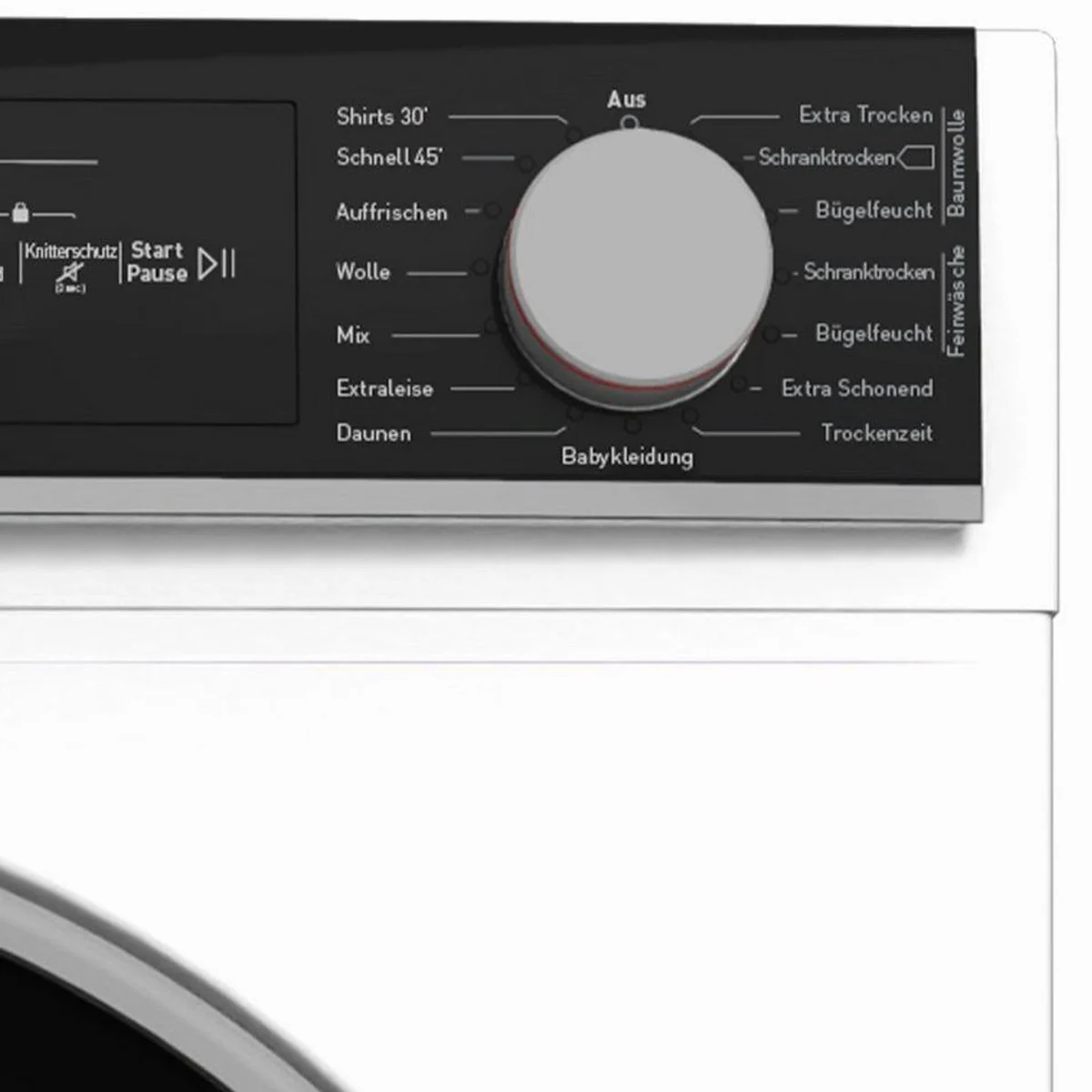 Sharp KD-NHH9S8GW3-DE Wärmepumpentrockner, LED-Display, Knitterschutzfunktion, Schontrommel 5