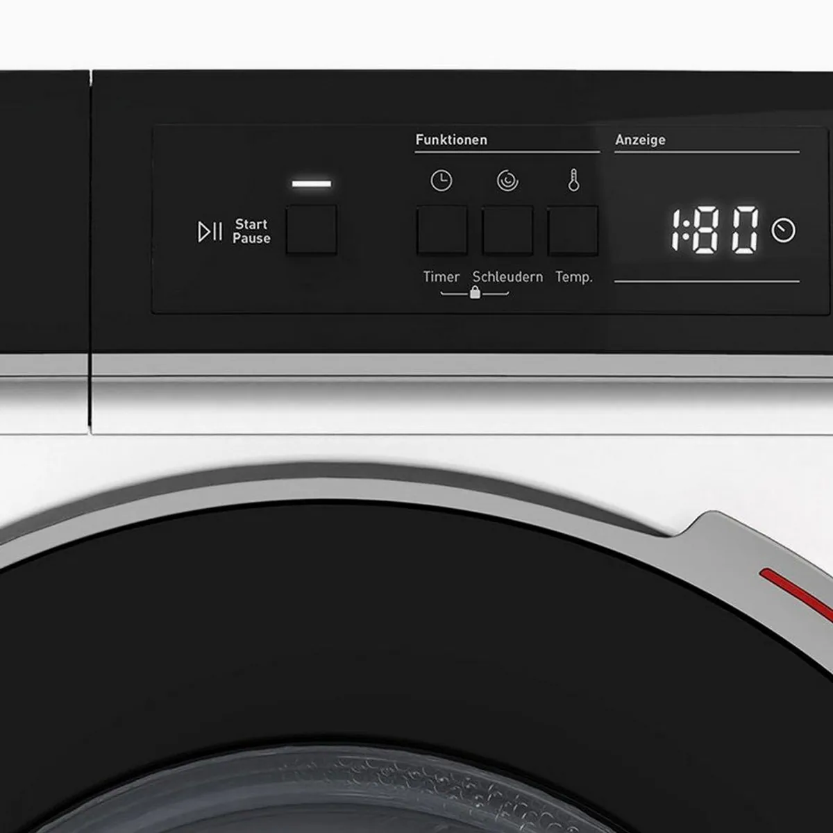 Sharp ES-NFA816BW1NA-DE Waschmaschine, 8 kg, 1600 U/min, AllergySmart, LED-Display 3