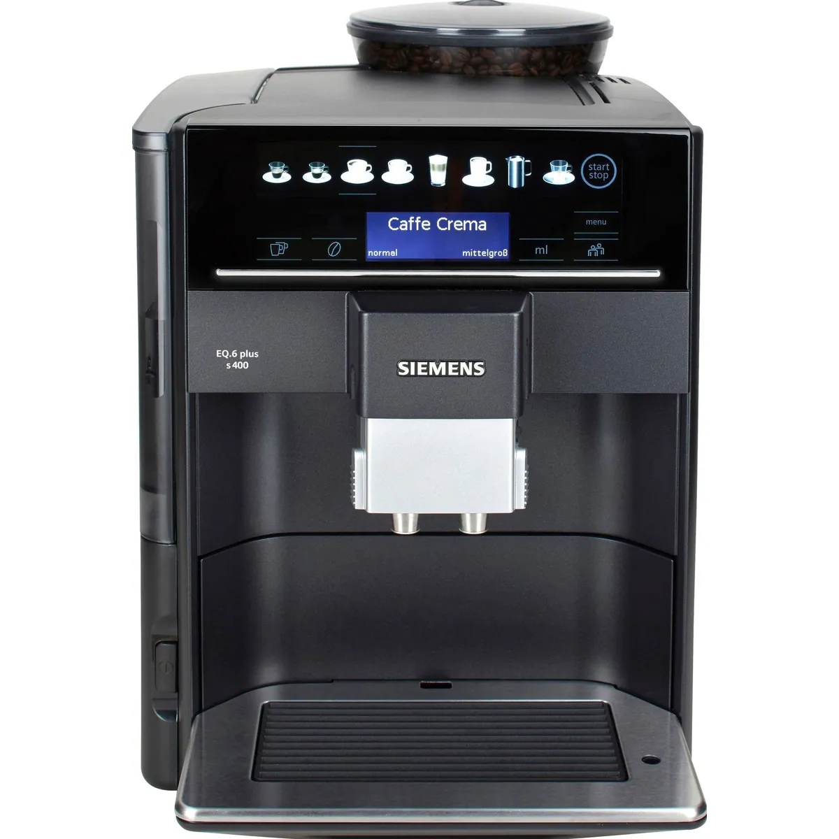 SIEMENS EQ6 plus s400 TE654509DE, Doppeltassenfunktion, Keramikmahlwerk, saphirschwarz 4