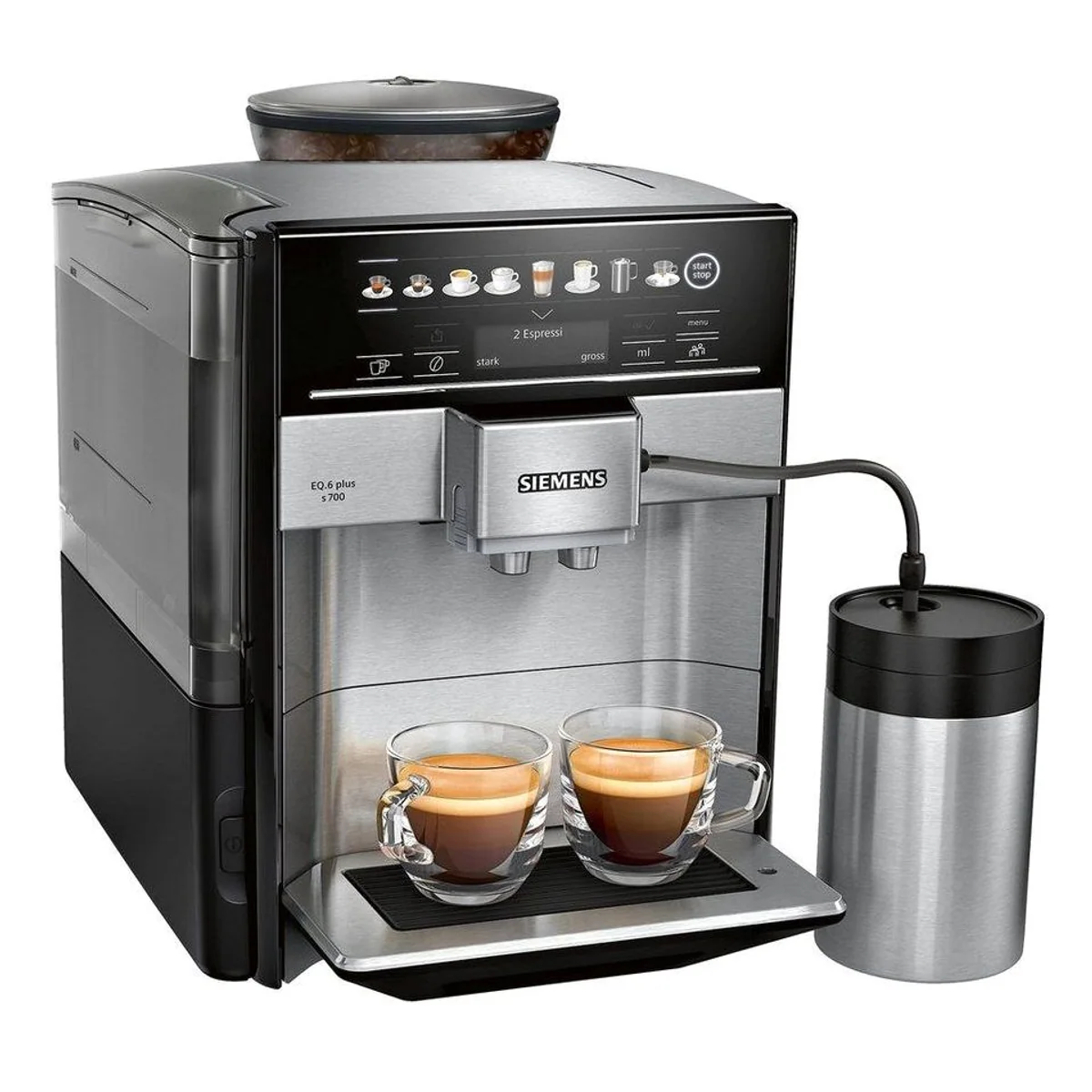 SIEMENS TE657M03DE Kaffeevollautomat, intuitive Bedienung, einstellbare Getränkevielfalt, hygienische Reinigung 2