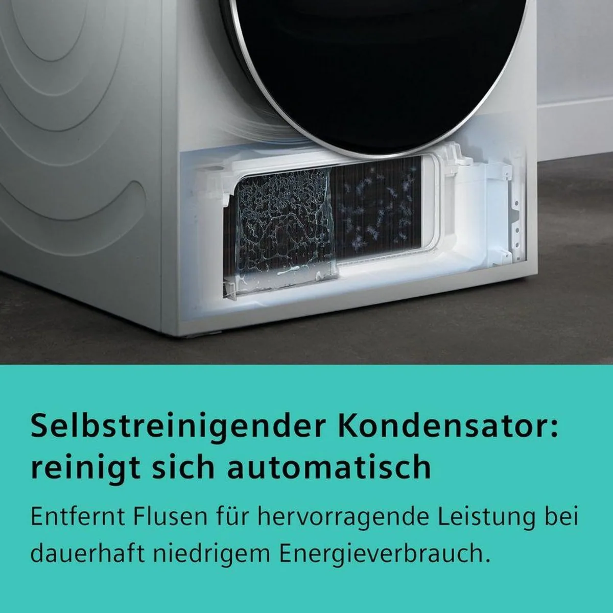 SIEMENS WQ35G2D00 Wärmepumpentrockner, Energieeffizienz C, Selbstreinigender Kondensator, Reversierende Trommel 2