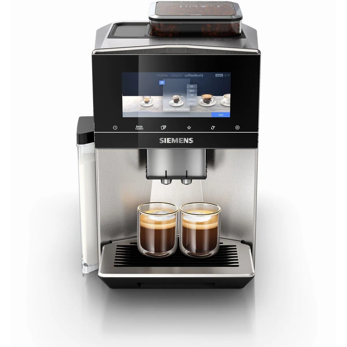 SIEMENS EQ900 TQ903D43, intuitives 6,8" TFT-Display, Geräuschreduzierung, Barista-Modus