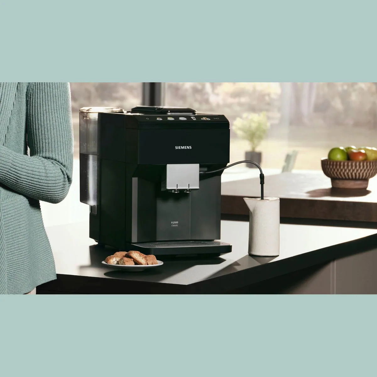 SIEMENS EQ500 Kaffeevollautomat, OneTouch-Funktion, intuitives Farbdisplay, automatische Dampfreinigung 5