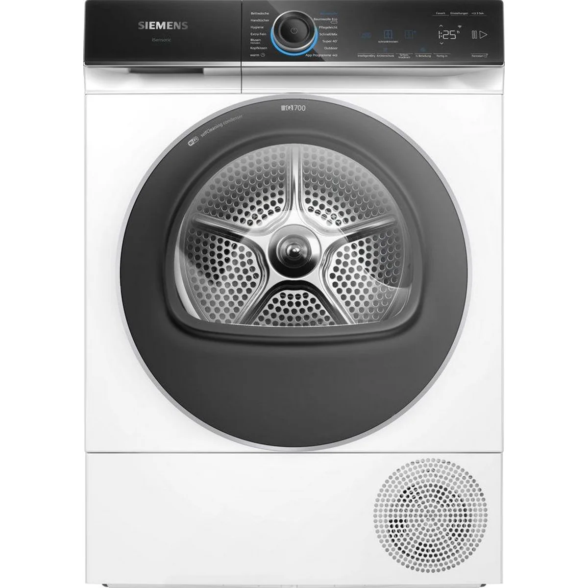 SIEMENS Wärmepumpentrockner iQ700 WQ45B2B40, selbstreinigender Kondensator, autoDry, 9 kg Fassungsvermögen