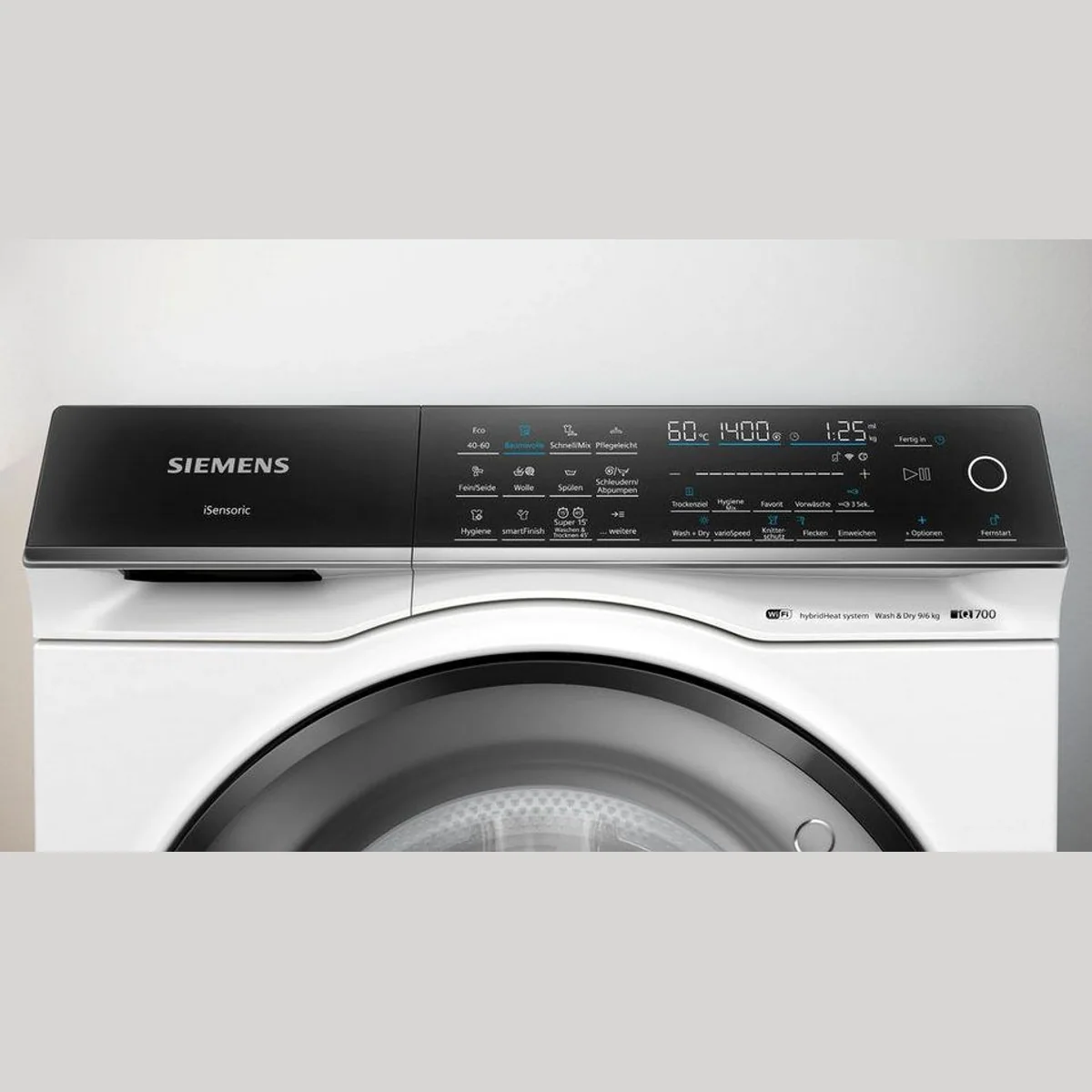SIEMENS iQ700 WN54C2070 Waschtrockner, 9 kg Kapazität, 1400 U/min, Antiflecken-System 2