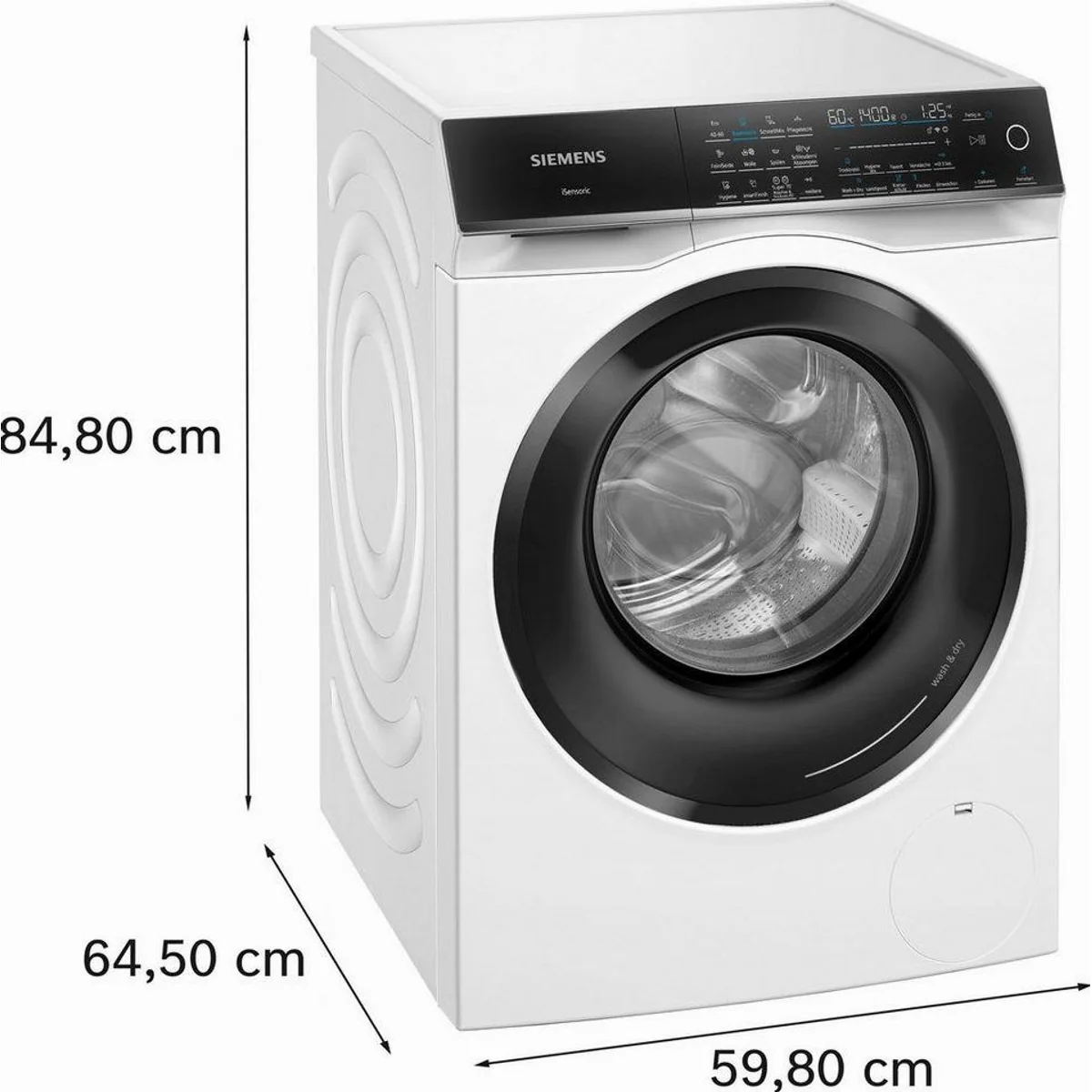 SIEMENS iQ700 WN54C2070 Waschtrockner, 9 kg Kapazität, 1400 U/min, Antiflecken-System 5