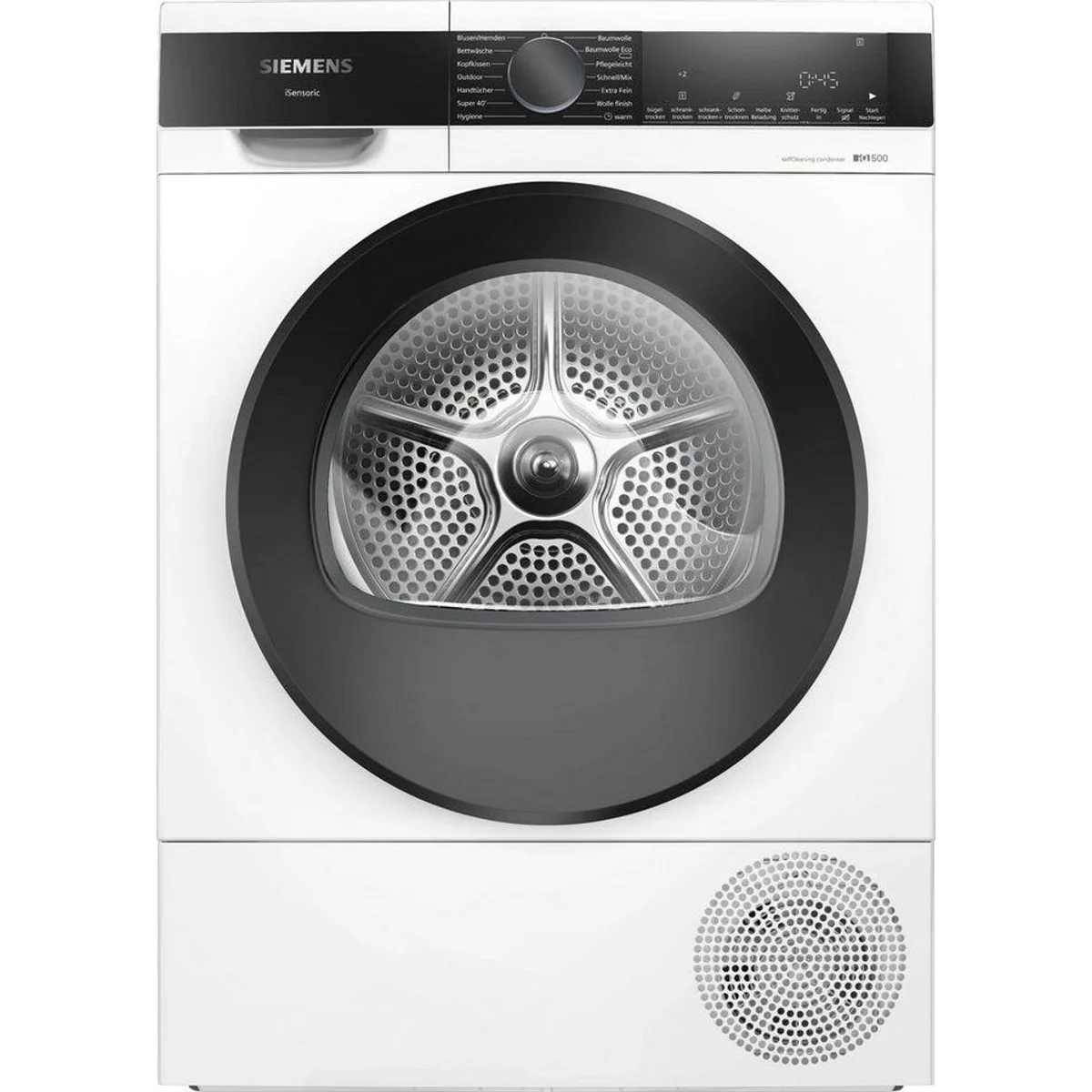 SIEMENS WQ45G2D00 Wärmepumpentrockner, selbstreinigender Kondensator, 9 kg Fassungsvermögen, softDry-Trommelsystem