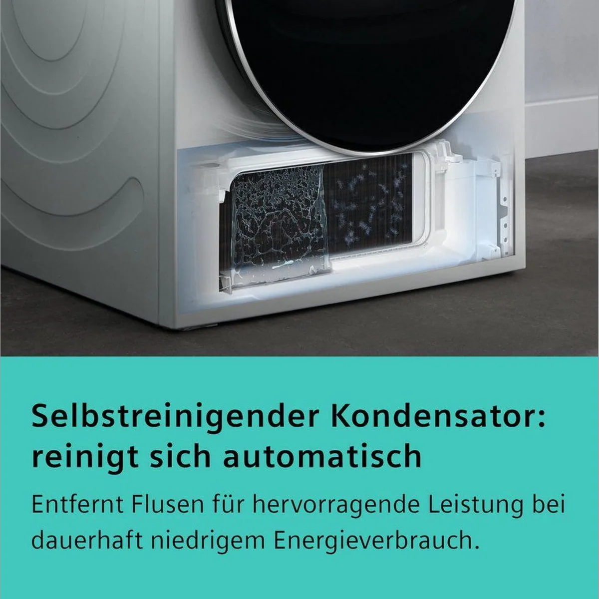 SIEMENS Wärmepumpentrockner iQ500 WQ45H2BECO, Selbstreinigender Kondensator, intelligentDry, autoDry 2
