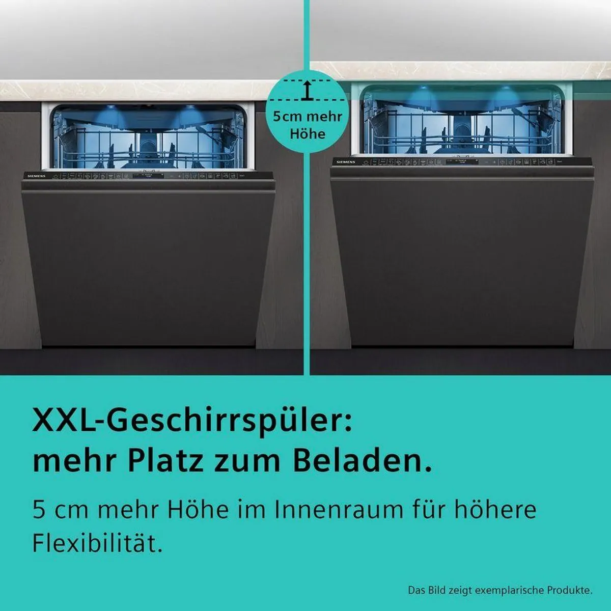 SIEMENS iQ300 SX63EX04TE Geschirrspüler, 13 Maßgedecke, flexible Körbe, Info Light 2