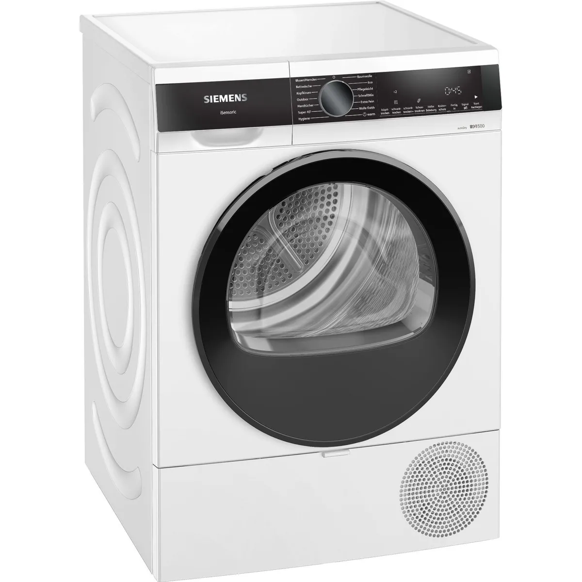 SIEMENS Wärmepumpentrockner iQ500 WQ33G2D01, einfache Reinigung, Outdoor-Programm