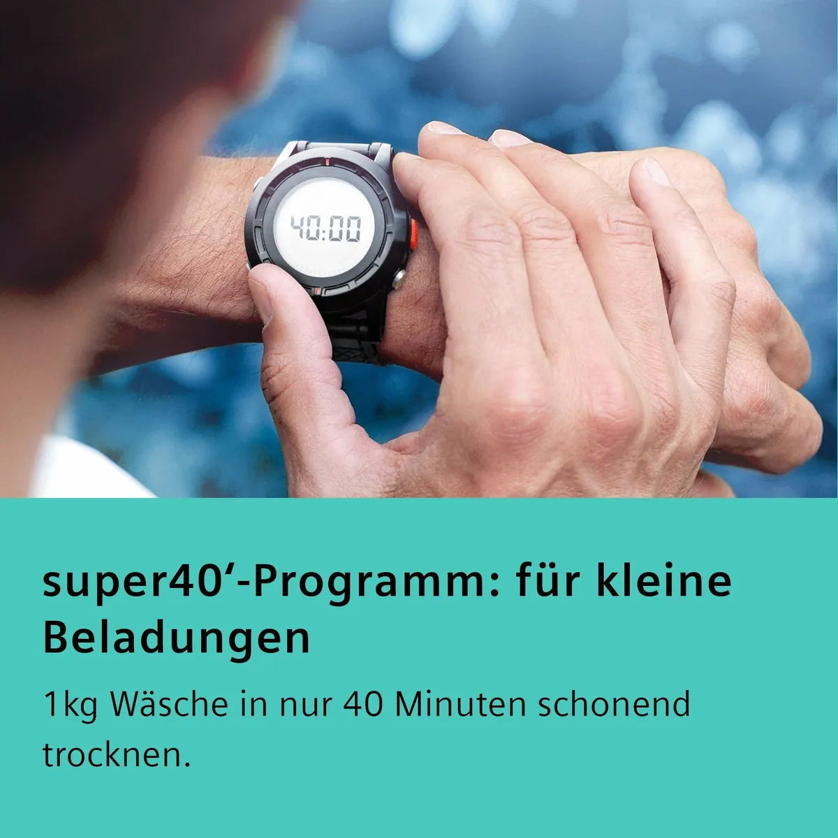 SIEMENS Wärmepumpentrockner iQ500 WQ33G2D01, einfache Reinigung, Outdoor-Programm 3