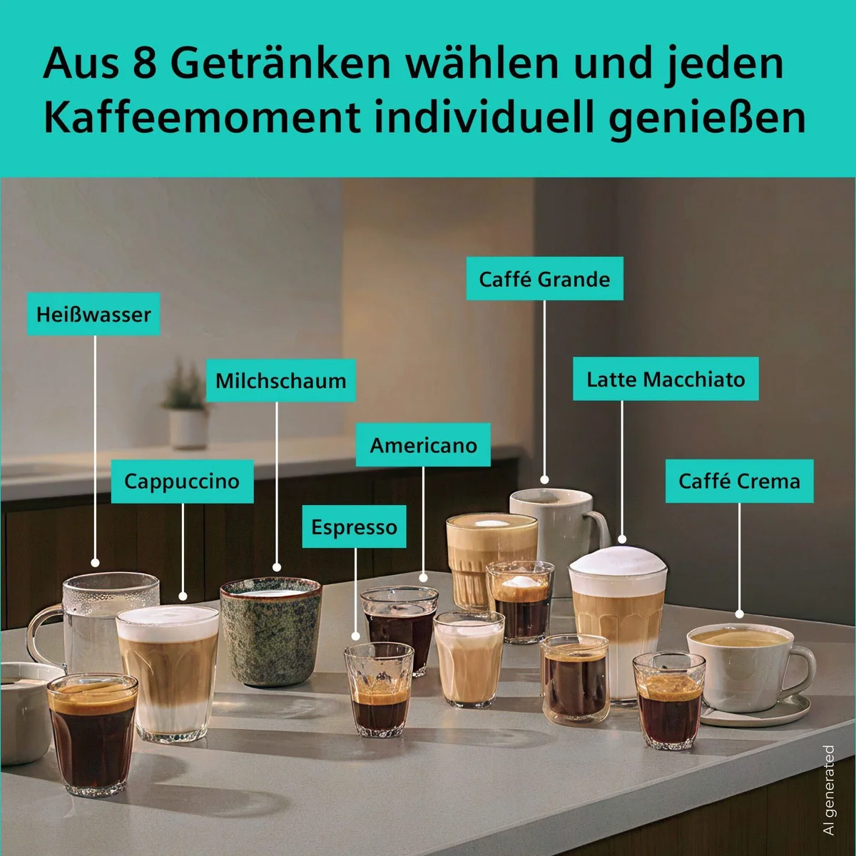 SIEMENS EQ500 TP553E09 Kaffeevollautomat, 41 Getränke, Doppeltassenfunktion, Keramikmahlwerk 3