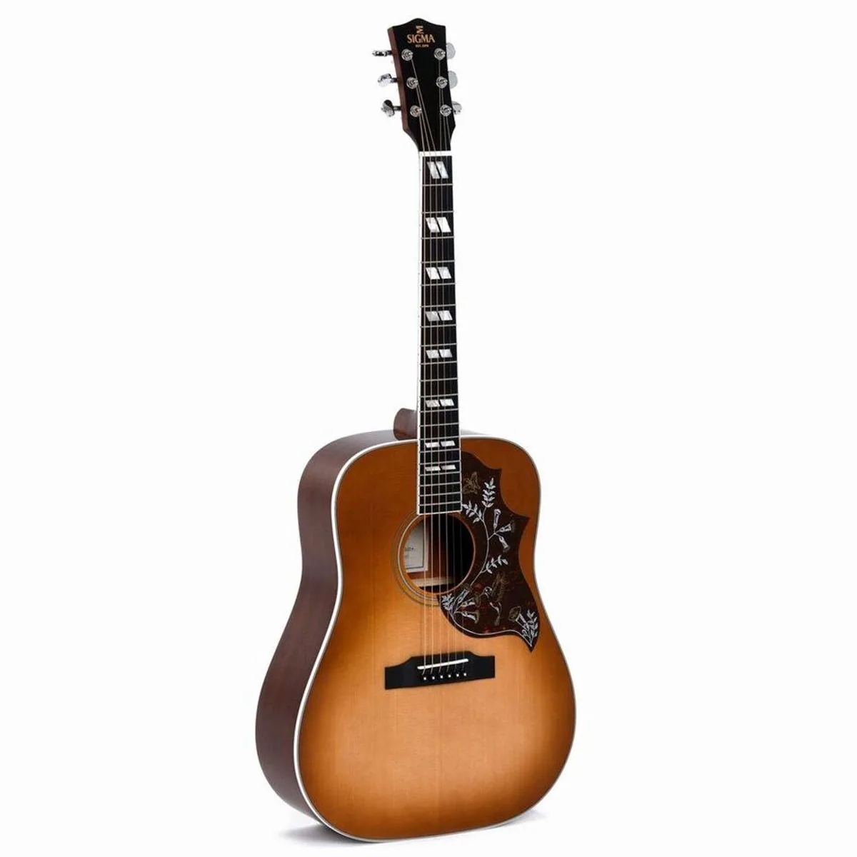 Sigma Guitars DM-SG5 Heritage Vintage Sunburst, Dreadnought, warmes Klangbild