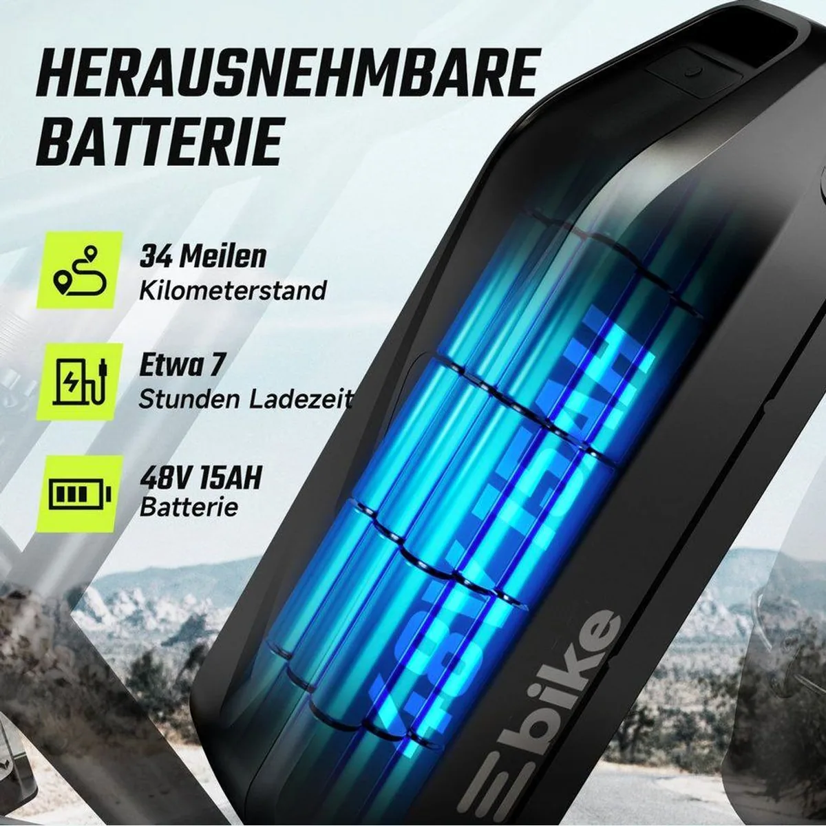 SISIGAD R002 E-Bike 20 Zoll, 250W Motor, herausnehmbarer Akku, Vollfederung 3