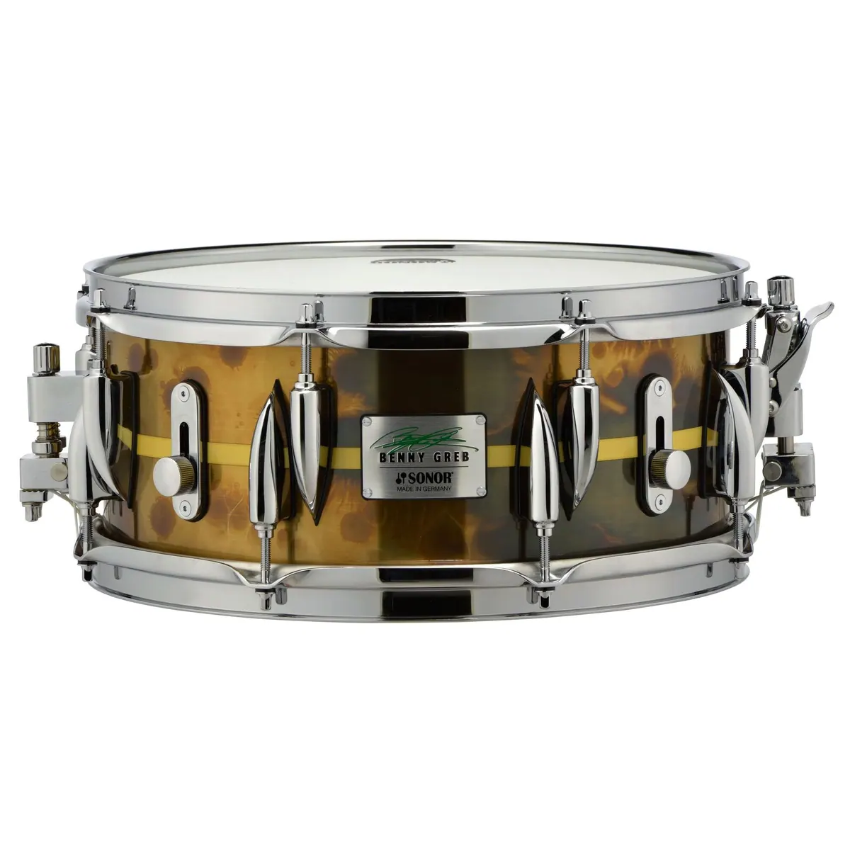 SONOR Benny Greb Snare 2.0, Messing, Dual Glide Abhebung, Vintage Brass Finish