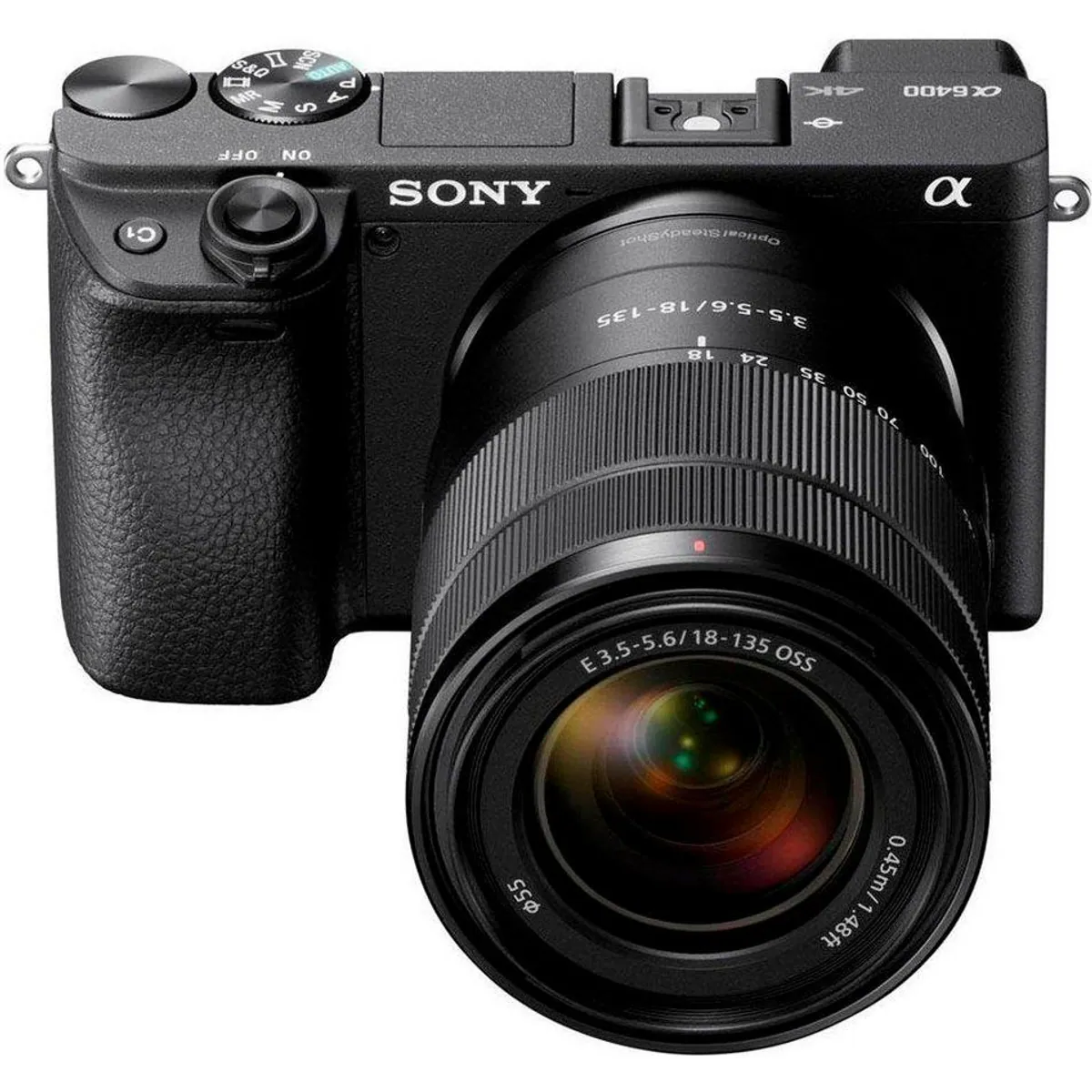 Sony Alpha 6400 Kompaktkamera, 24,2 MP, 180° neigbarer Touchscreen, Bluetooth 4