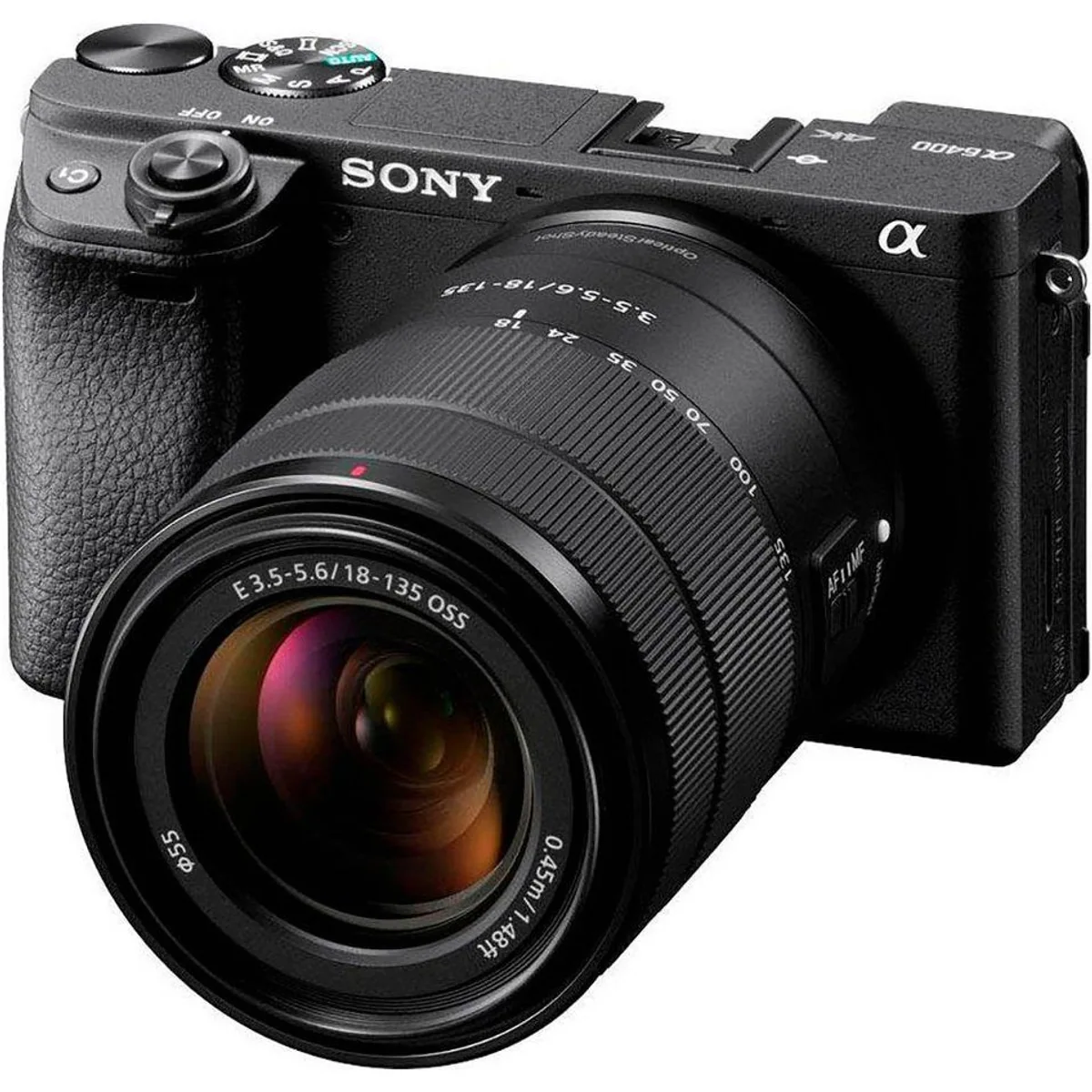 Sony Alpha 6400 Kompaktkamera, 24,2 MP, 180° neigbarer Touchscreen, Bluetooth 5