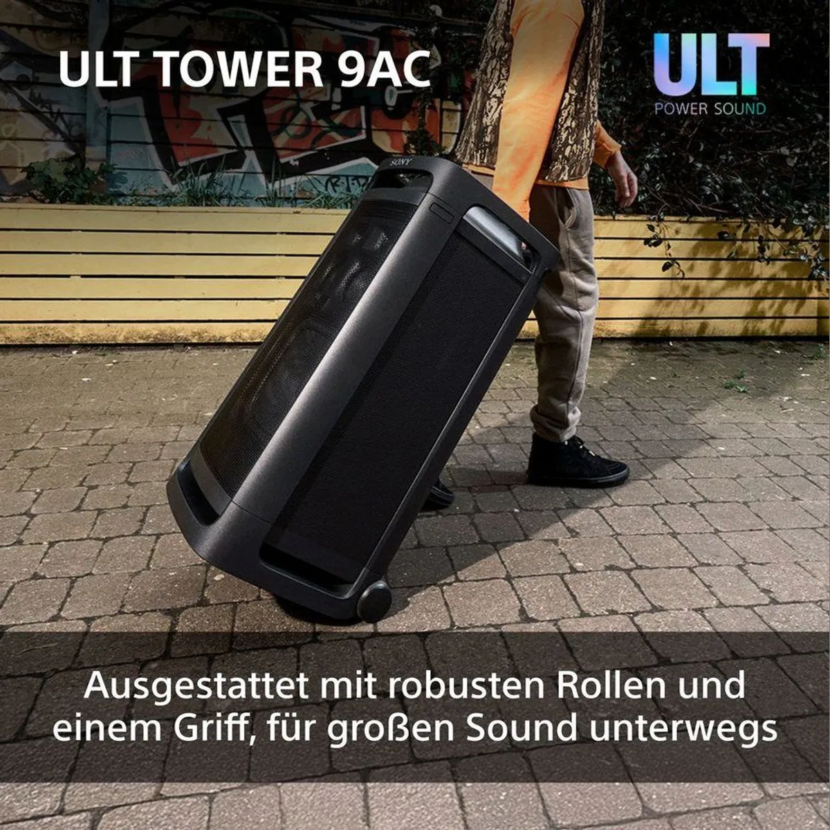 Sony ULT TOWER 9AC Lautsprecher, kraftvoller Klang, 360° Sound, beeindruckende Lichtshow 4