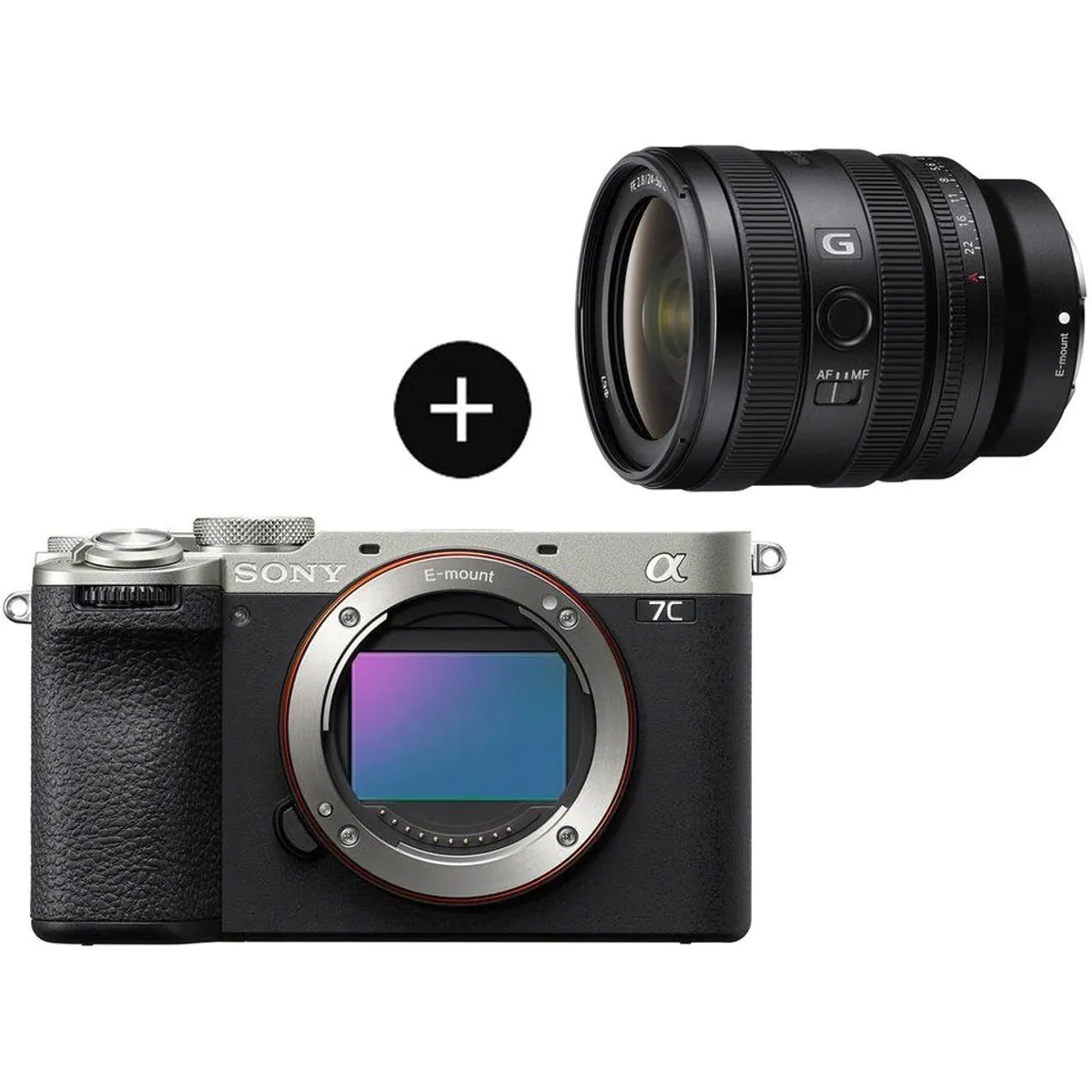 Sony α7C II Set mit SEL2450G Objektiv, 33 MP, 4K Zeitlupe, KI-Autofokus