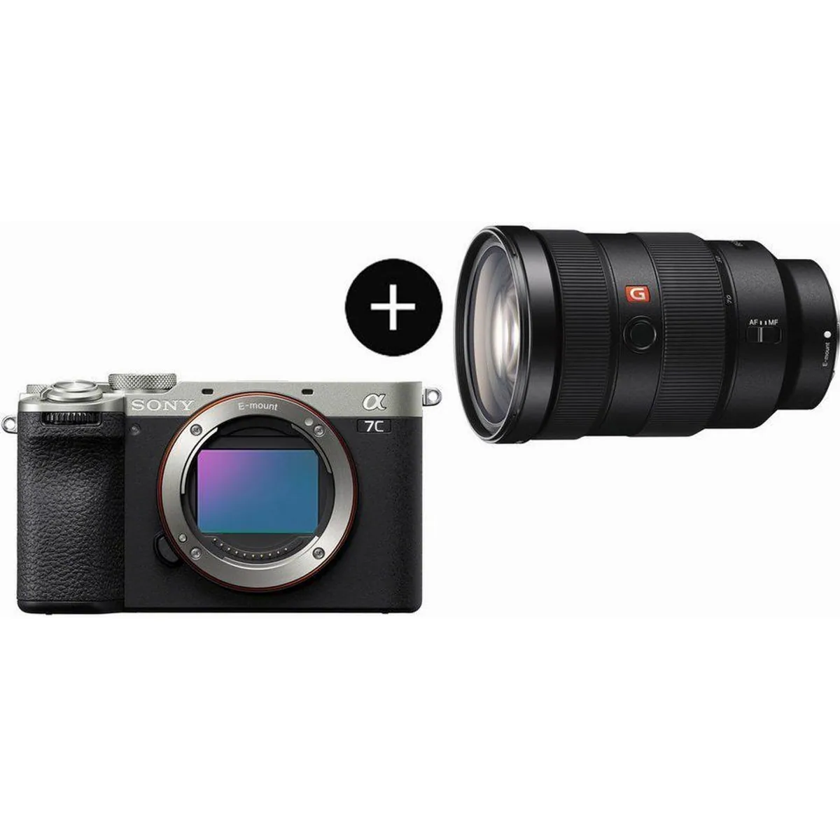Sony α7C II Systemkamera + SEL2470GM Objektiv, 33 MP, 4K Zeitlupe, KI-Autofokus
