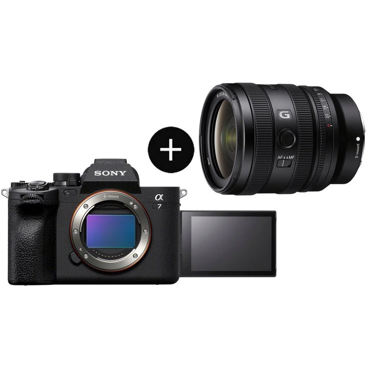 Sony α7 IV Systemkamera mit SEL2450G Objektiv, 33 MP, 4K Video, Echtzeit-Autofokus