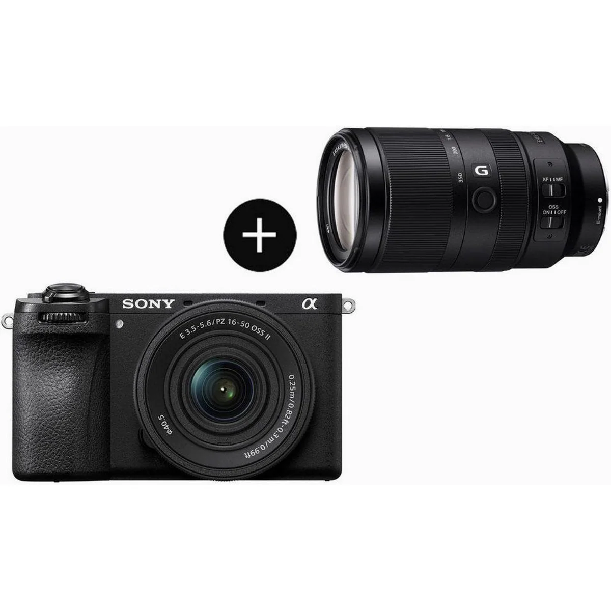 Sony α6700 Systemkamera mit SEL70350G Objektiv, 26 MP, KI-Autofokus