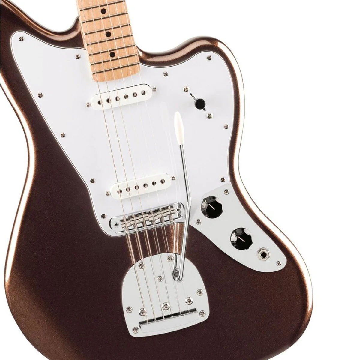 Squier Affinity Jaguar MN MMB E-Gitarre, Pappel-Korpus, C-Halsprofil, Mystic Metallic Brown 3