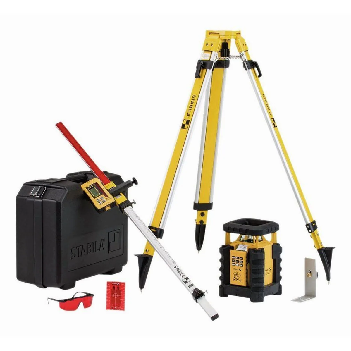 Stabila Rotationslaser LAR 350 9-teilig, vollautomatisch, innovative Bewegungssteuerung, präzise Nivellierung