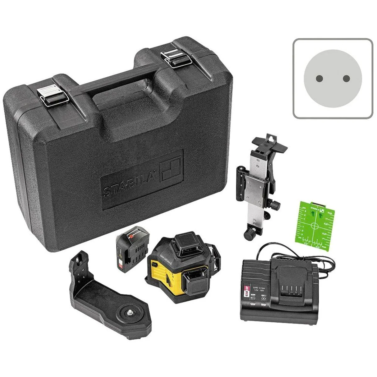 Stabila LAX 600 G Multilinienlaser, 12-V-System, 3 x 360°-Linien