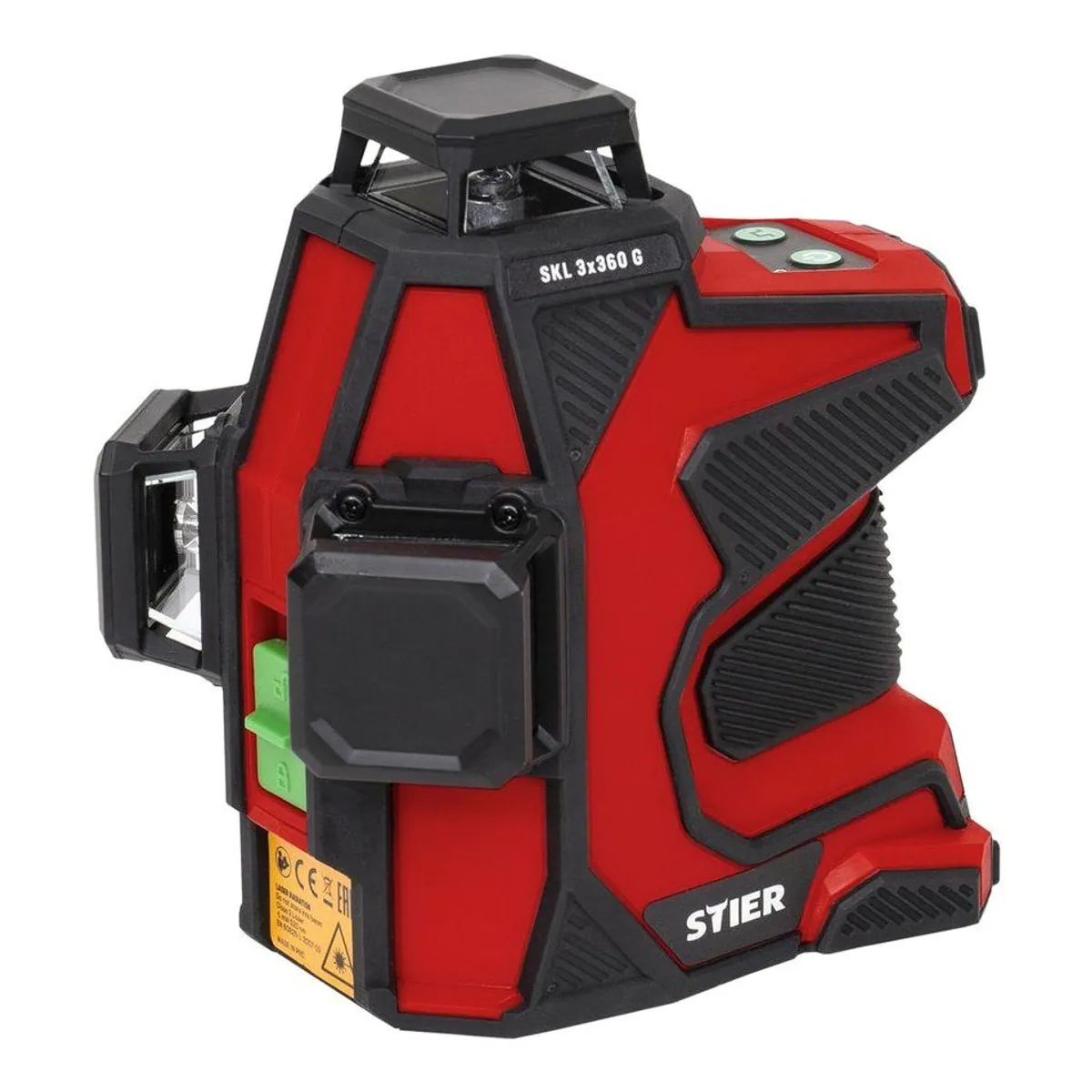 Stier Kreuzlinienlaser SKL 3x360°, grüne Laser, 1/4" und 5/8" Gewinde 2