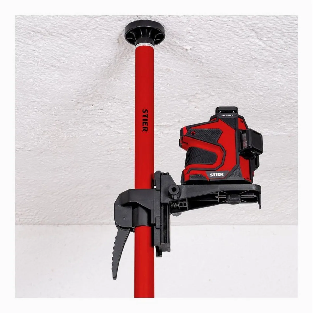 Stier Kreuzlinienlaser SKL 3x360°, grüne Laser, 1/4" und 5/8" Gewinde 3