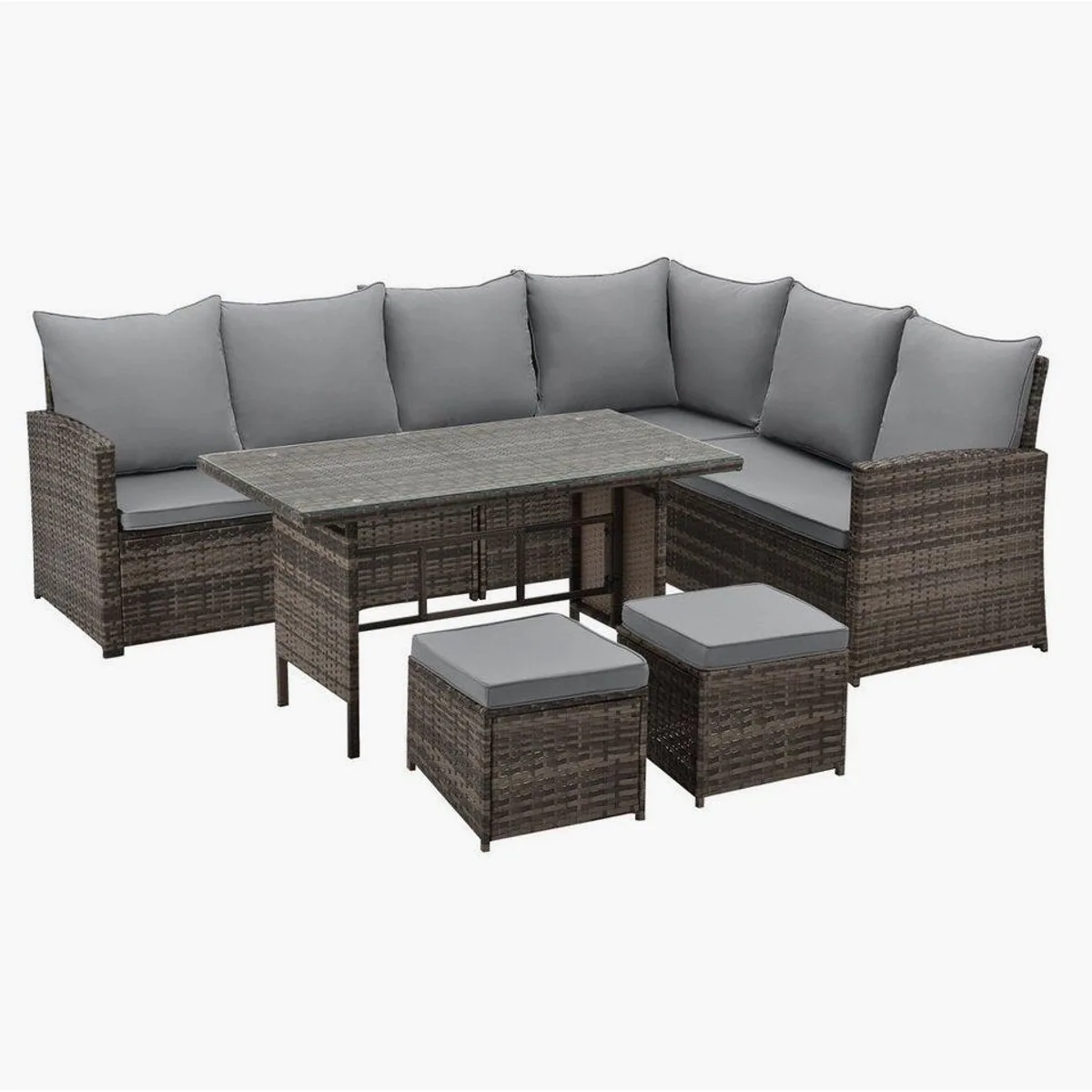 SVITA MONROE Garten-Lounge Set, stilvolles Design, hochwertige Materialien, vielseitig einsetzbar