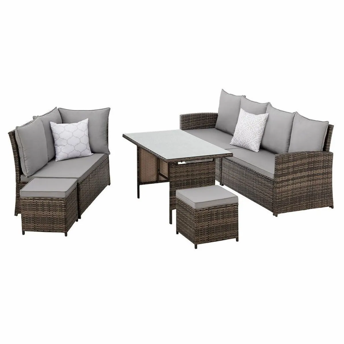 SVITA MONROE Garten-Lounge Set, stilvolles Design, hochwertige Materialien, vielseitig einsetzbar 2