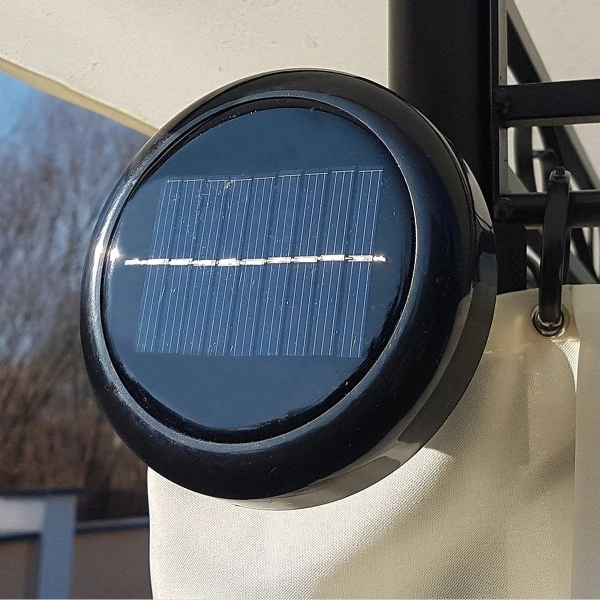 Swing&Harmonie DP-3401 Pavillon, LED-Beleuchtung, Solarmodul, Designer-Optik — 3x4m 4