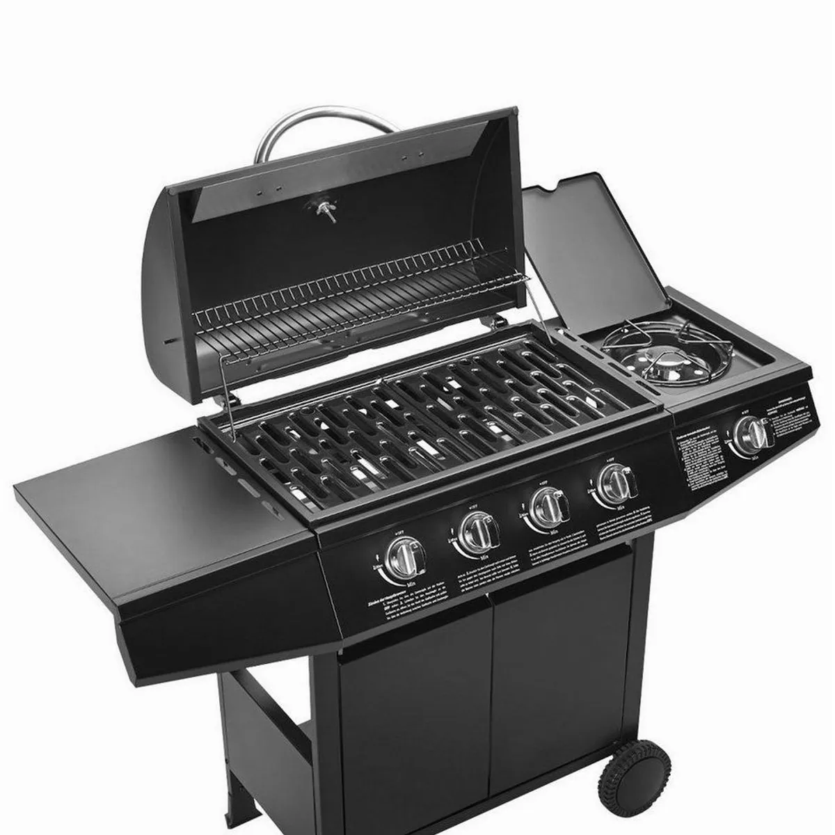TAINO BASIC 4+1 Gasgrill, Piezozündung, Edelstahlbrenner, hochwertiges Design 4