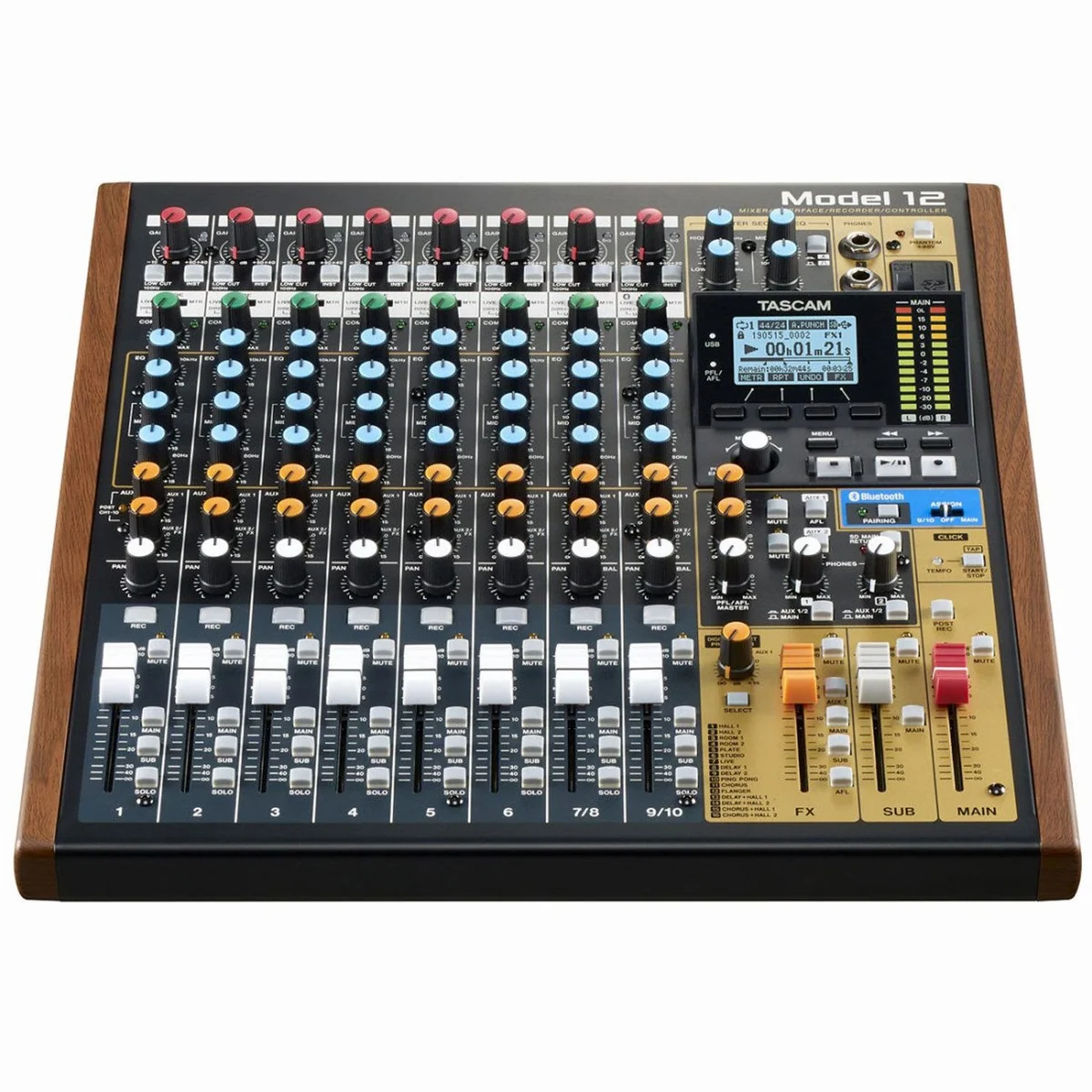 Tascam Model 12 Mischpult, 12-Spur-Recorder, USB-Audio-Interface 2