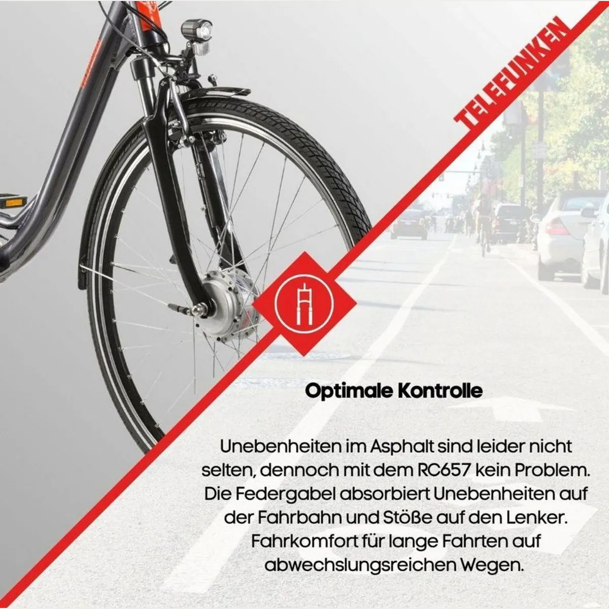 Telefunken RC657 E-Bike Cityrad, 7-Gang Nabenschaltung, 536,5 Wh Akku — Komfortabel, Vielseitig, Leistungsstark 5