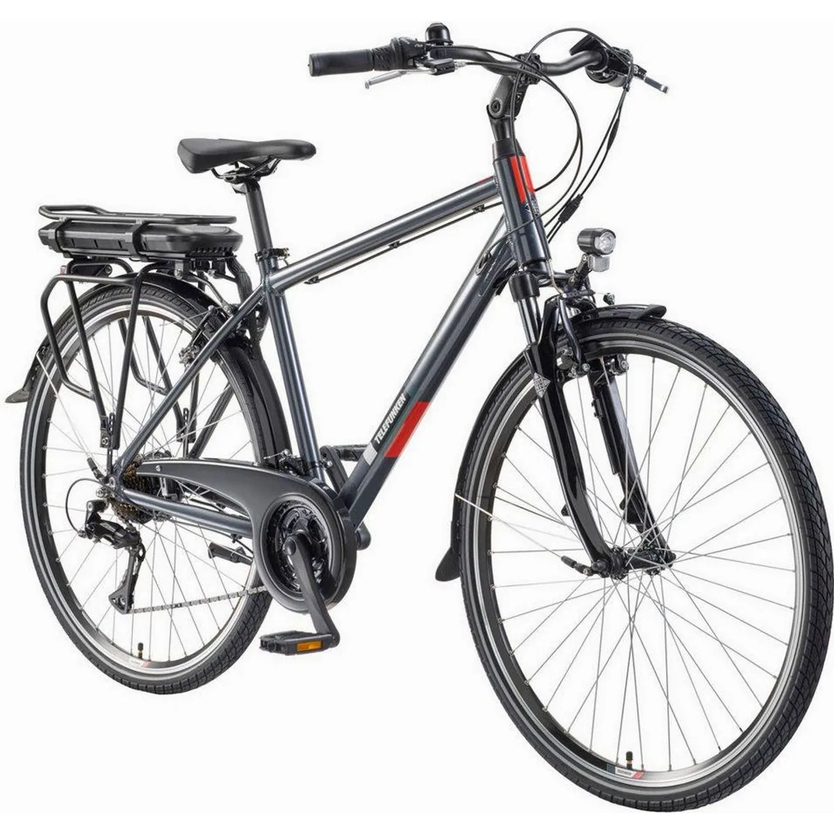 Telefunken Expedition XT485 E-Bike, 536,5 Wh Akku, Shimano 21-Gang Schaltung, 28 Zoll 2