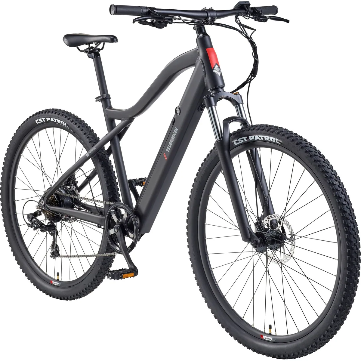Telefunken MT922 E-Bike, kraftvoller Heckmotor, 29 Zoll Reifen, Shimano 7-Gang Schaltung