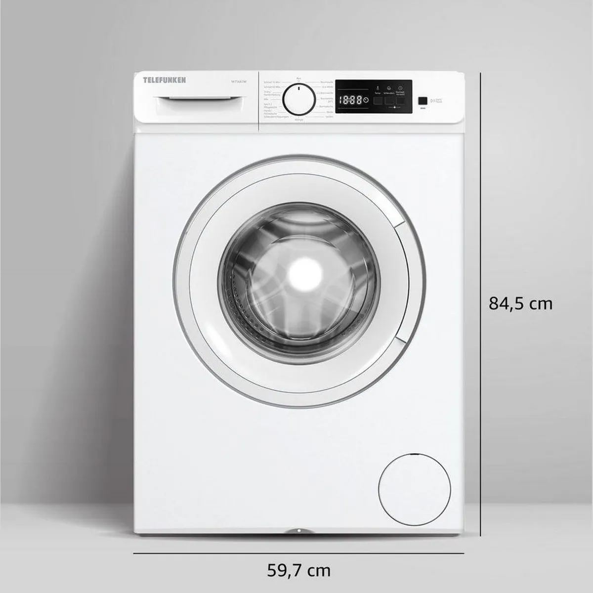 Telefunken W714A1W Waschmaschine, 7 kg, 1400 U/min, Inverter Motor, Schontrommel 5