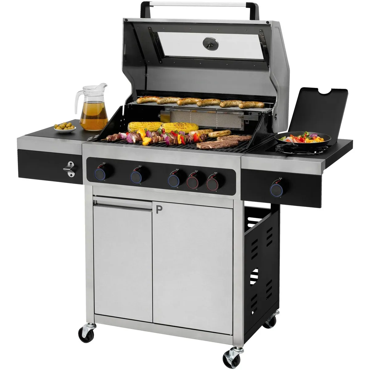 Tepro Gasgrill Keansburg 4 Special Edition, 3 leistungsstarke Brenner, Infrarotbrenner, vielseitiger Seitenbrenner