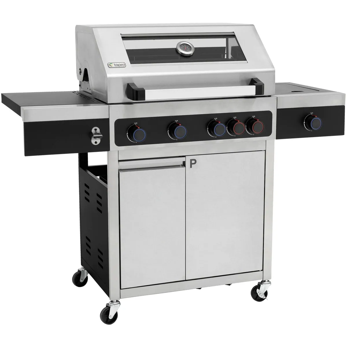 Tepro Gasgrill Keansburg 4 Special Edition, 3 leistungsstarke Brenner, Infrarotbrenner, vielseitiger Seitenbrenner 5