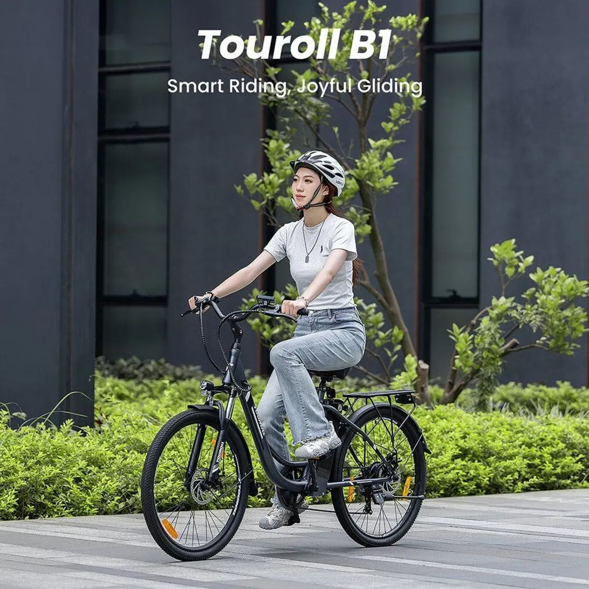 Touroll B1 E-Bike, 250 W Motor, 90 km Reichweite, 7-Gang Shimano Schaltung 2